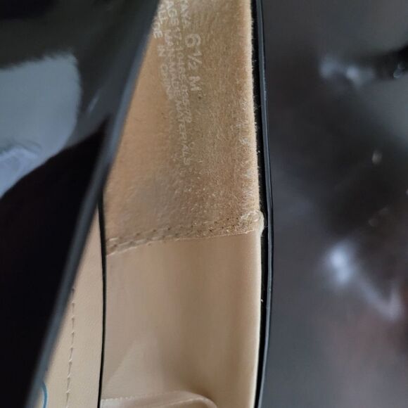 BLACK GLOSSY ANDREW GELLER TAYA OPEN TOE HIGH HEEL WOMEN"S SHOE - Picture 16 of 16